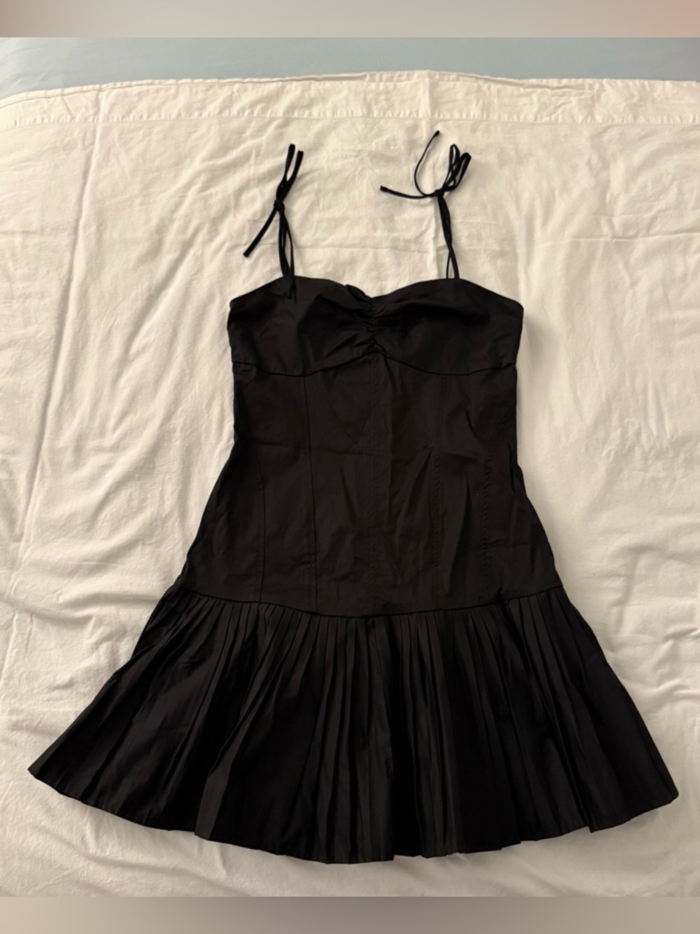 BABY PINK Pleated Drop Waist Mini Dress
Coquette Corset Dress size S